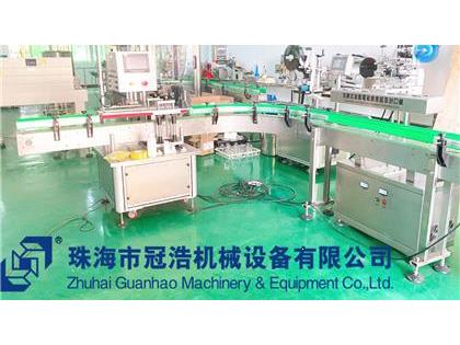 旋蓋機(jī)，鋁箔封口機(jī)，貼標(biāo)機(jī)，噴碼機(jī)，整套生產(chǎn)線已完成生產(chǎn)送貨至客戶公司